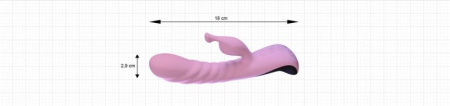 Вибратор Adrien Lastic Mini Trigger с массирующими движениями ствола || 