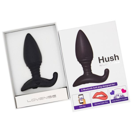 Анальная смарт вибропробка Lovense Hush, размер S || 