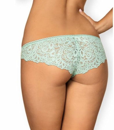 410937 Трусики кружевные Obsessive Delicanta L/XL Голубые || 