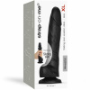 Реалистичный фаллоимитатор Strap-On-Me Sliding Skin Realistic Dildo Black - XL, эффект подвижной кож || 