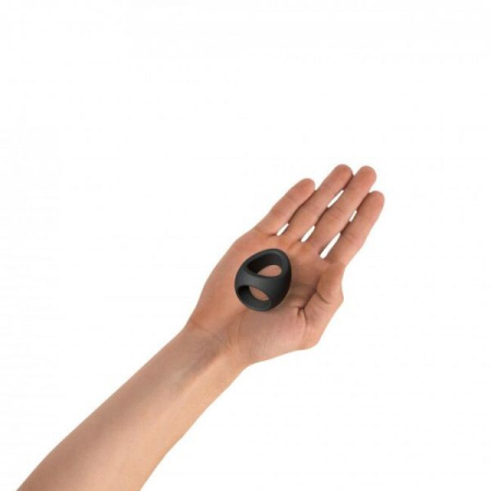 Эрекционное кольцо двойное Love To Love FLUX RING - BLACK ONYX || 