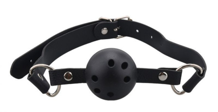 Кляп Breathable ball gag plastic, Black