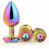 DT21784 Набор радужных анальных пробок GLEAMING LOVE MULTICOLOUR PLUG SET || 