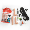 Набор для страпона Doc Johnson Vac-U-Lock Dual Density Experienced Set, диаметр 2х7см, 7,7см || 