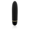 Вибропуля RIANNE S - Classique Vibe мини-вибратор на 7 режимов, чехол-косметичка Stud Black || 