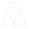 Цепочка портупея Bijoux Indiscrets Magnifique Bra Chain - Gold, украшение на тело || 