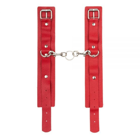 Оковы Leather Standart Leg Cuffs, Red || 