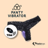 Вибратор в трусики FeelzToys Panty Vibrator Black с пультом ДУ, 6 режимов работы, сумочка-чехол || 