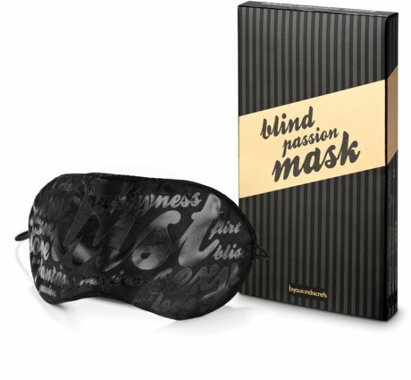 Маска нежная на глаза Bijoux Indiscrets - Blind Passion Mask в подарочной упаковке