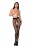 Колготки с открытым доступом Passion TIOPEN 014 black 1/2 (20 den), имитация чулок || 