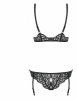 Боди Laluna crotchless teddy black S/M || 