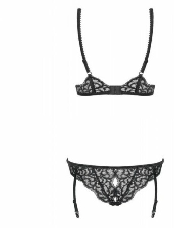 Боди Laluna crotchless teddy black S/M || 