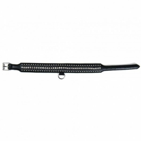 Ошейник Leather Crystal Diamonds, Black || 