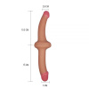 Страпон двойной 12.5" Double Dildo, Flesh