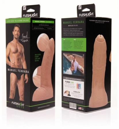 Фаллоимитатор Fleshlight Guys: Manuel Ferrara Dildo, по слепку пениса || 