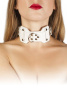 Ошейник VIP Leather Collar, White || 