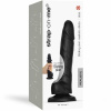 Реалистичный фаллоимитатор Strap-On-Me Sliding Skin Realistic Dildo Black - S, эффект подвижной кожи || 