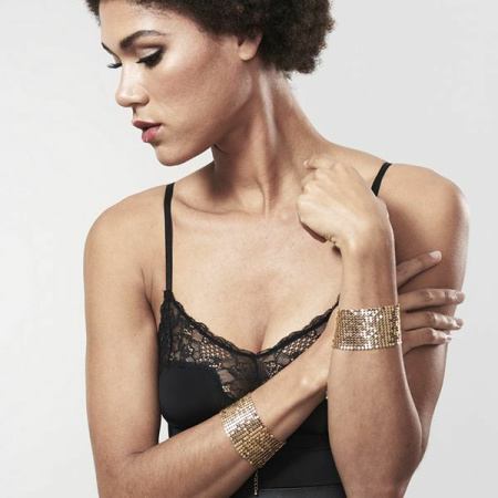 Наручники Bijoux Indiscrets Desir Metallique Handcuffs - Gold, металлические, стильные браслеты || 