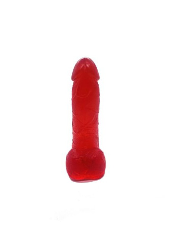 Крафтовое мыло-член с присоской Чистый Кайф Red size S натуральное || 