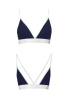 Спортивный топ с двойными бретелями Passion PS007 TOP navy blue, size XL || 