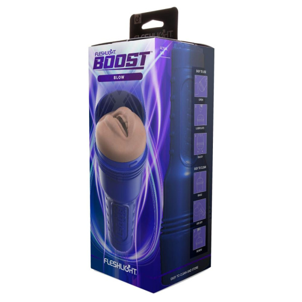Мастурбатор-ротик Fleshlight Boost Blow Light Medium Flesh  с плавающими кольцами