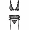 Комплект Obsessive Emperita set три элем L/XL черный || 