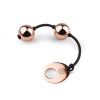 Металлические вагинальные шарики Rosy Gold - Nouveau Kegel Balls, вес 376гр, диаметр 2,8см || 