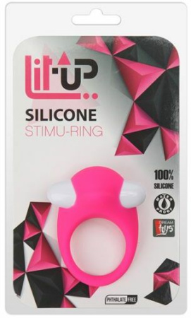 Эрекционное кольцо LIT-UP SILICONE STIMU RING 6 PINK