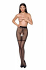 Колготки с открытым доступом Passion TIOPEN 011 black 1/2 (20 den), с контрастными шортикам || 