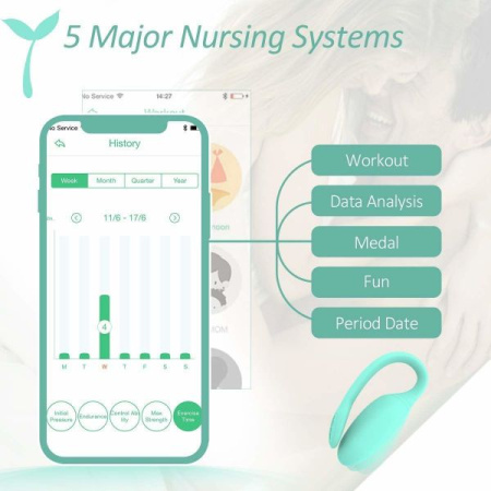 Смарт-тренажер Кегеля Magic Motion Kegel Rejuve, бюджетный вариант, для тренировок и удовольствия || 