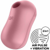 Вакуумный стимулятор с вибрацией Satisfyer Cotton Candy Light Red || 