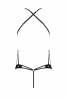 Боди из эко-кожи Passion Tamaris Body black XXL/XXXL: с ремешками и перфорацией || 