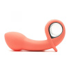 Анальный вибратор KisToy Klein Orange с надувающимся кончиком, unisex, диаметр 35-50мм || 