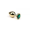 Анальная пробка,Gold Emerald, S
