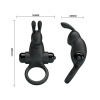 Эрекционное виброкольцо Vibrant penis ring I, Black || 
