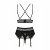 Комплект Obsessive Lolitte 3 pcs set black L/XL || 