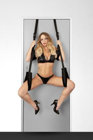 Секс-качели на дверь Fetish Tentation Door Straps с маской на глаза || 