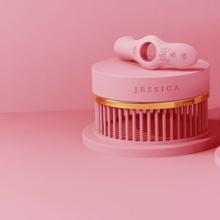 Смарт-вибратор для пар Zalo Jessica Set с управлением с телефона и пультом PINK || 