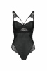 Боди из эко-кожи и кружева Loona Body black L/XL - Passion || 