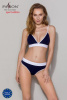 Спортивные трусики-стринги Passion PS007 PANTIES navy blue, size L || 