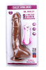 Вибромассажер MR.MARCUS' 9.9" Vibrating Dildo, Brown || 