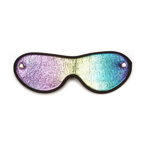 БДСМ-набор из экокожи на бархатной основе Liebe Seele Vivid Rainbow, 8 предметов