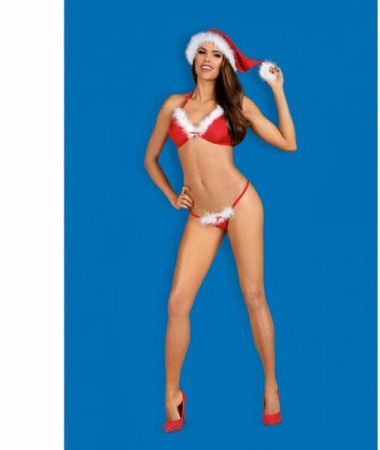Комплект новогодний Obsessive Santastic Red® 3 pcs set S/M || 