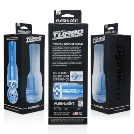 Мастурбатор Fleshlight Turbo Ignition Blue Ice (имитатор минета) || 