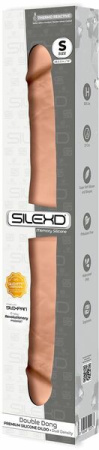 Фаллоимитатор двойной SIlexD Model 1 Double Dong S FleshSZ02 Flesh || 