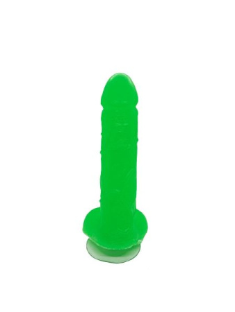 Крафтовое мыло-член с присоской Чистый Кайф Green size L натуральное || 