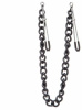 Зажимы на соски Nipple play пинцет Chain Heavy Metall black
