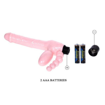 Страпон безремневой анально- вагинальный SUPER STRAPLESS DILDO || 