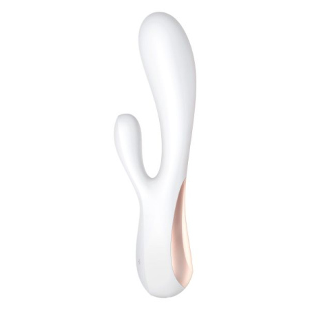 Смарт-вибратор кролик Satisfyer Mono Flex White, 2 мотора, управление через интернет || 
