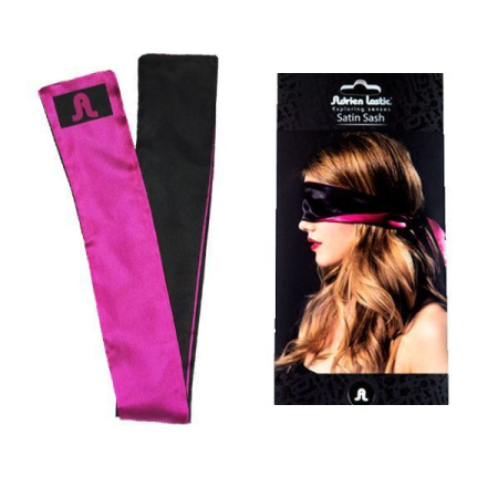 Повязка-лента из сатина 2-в-1 Adrien Lastic Satin Sash (повязка на глаза и лента для связывания) || 